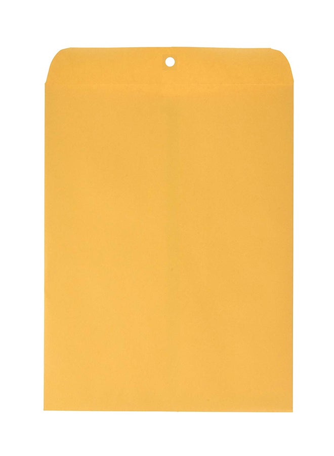 كوالتي بارك 100 قطعة ظرف بمشبك للغلق البني الفاتح - Image 2