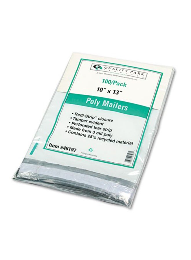 Quality Park 100-Piece Poly Mailer Set White