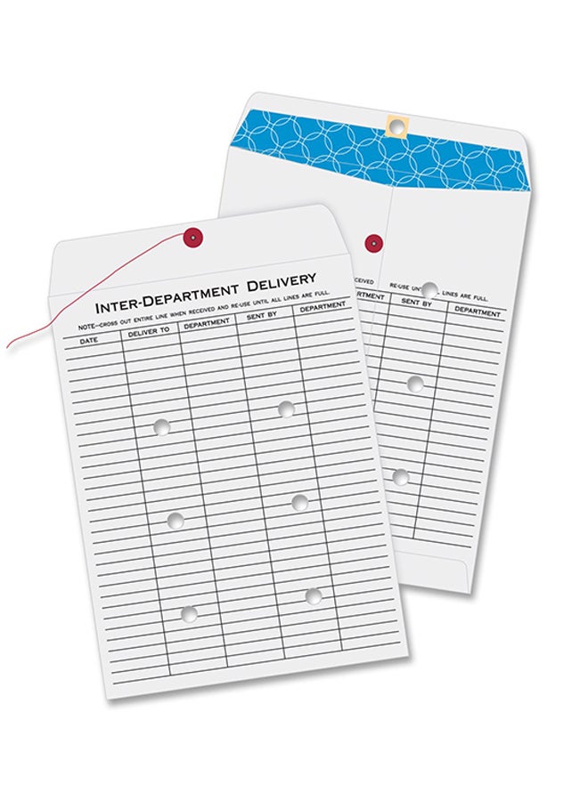 Quality Park 100-Piece Inter-Department Envelope White 
