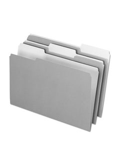 Pendaflex 100-Piece Interior File Folder Grey 