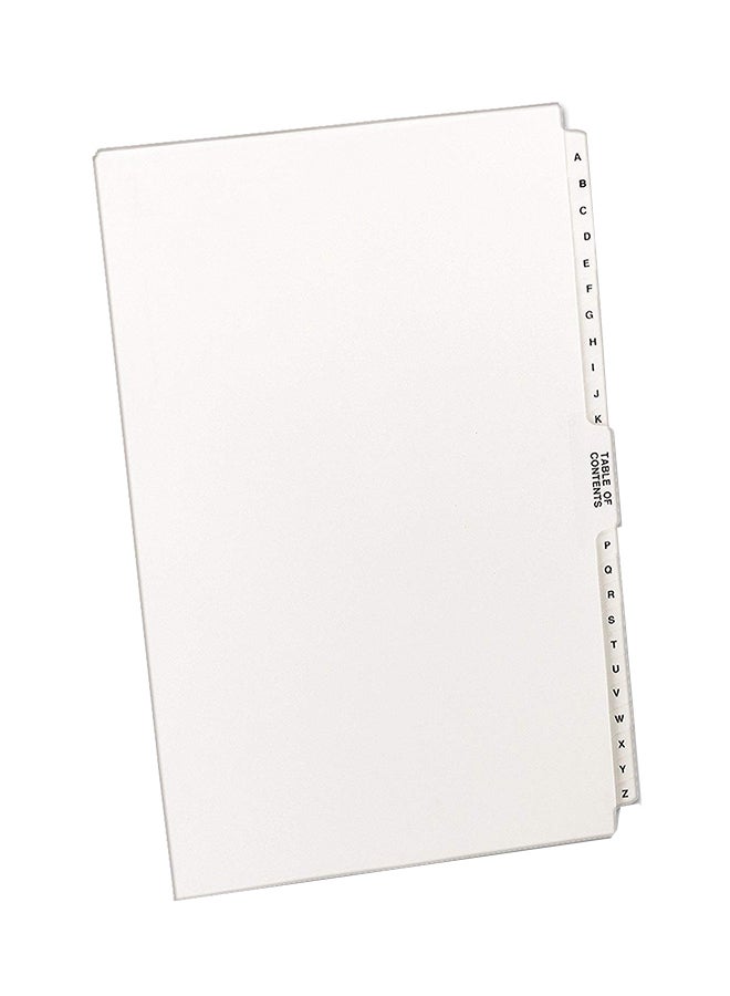 AVERY Collated Legal Divider White 