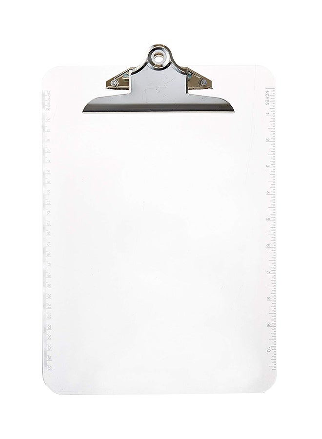Sparco Transparent Plastic Clipboard Clear - Image 1