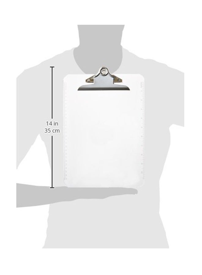 Sparco Transparent Plastic Clipboard Clear - Image 2