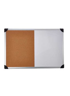 Lorell Dry-Erase Combination Board Brown 
