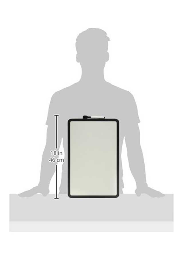 School Smart - Black Frame Dry Erase Board Black/White - Image 1