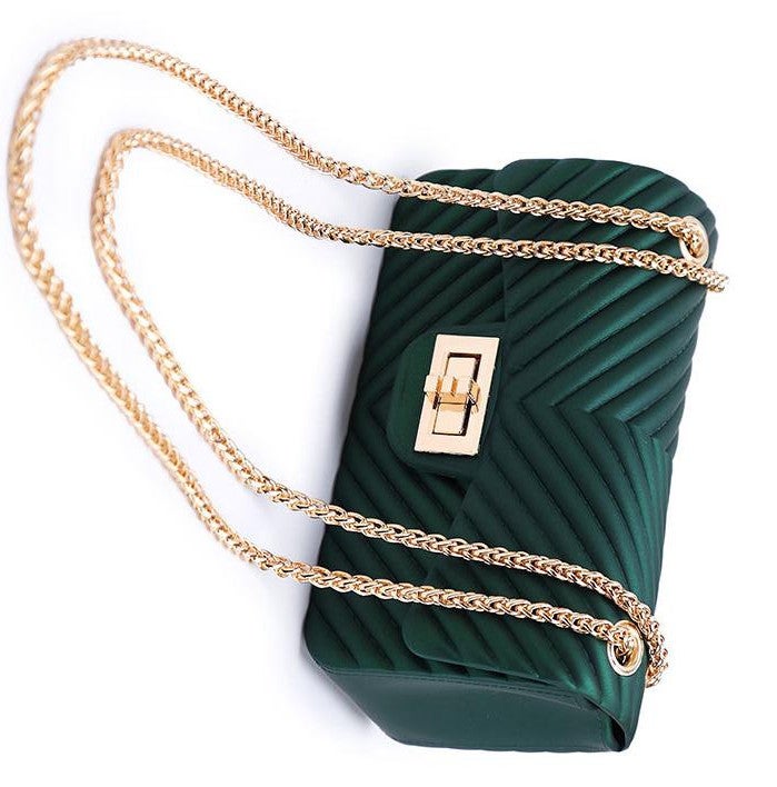 كول بيبي حقيبة يد صغيرة يمكن حملها بشكل متقاطع على الجسم مصنوعة من البولي يوريثان أخضر - Image 2