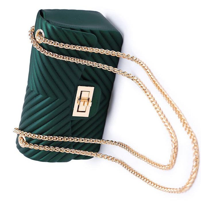 كول بيبي حقيبة يد صغيرة يمكن حملها بشكل متقاطع على الجسم مصنوعة من البولي يوريثان أخضر - Image 3