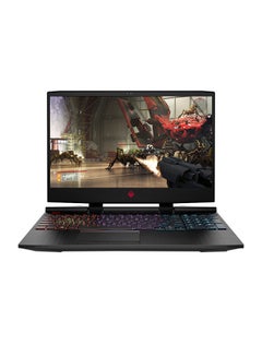 لابتوب OMEN 15-dc0014ne للألعاب بشاشة 15.6 بوصة، ومعالج كور i7، وذاكرة وصول عشوائي بقدرة 16 جيجابايت، ومحرك أقراص صلبة سعة 1 تيرابايت، ومحرك أقراص هايبرد SSD سعة 256 جيجابايت، وبطاقة رسومات NVIDIA GeGorce GTX 1060 سعة 6 جيجابايت، ولوحة مفاتيح باللغتين العربية والإنجليزية أسود