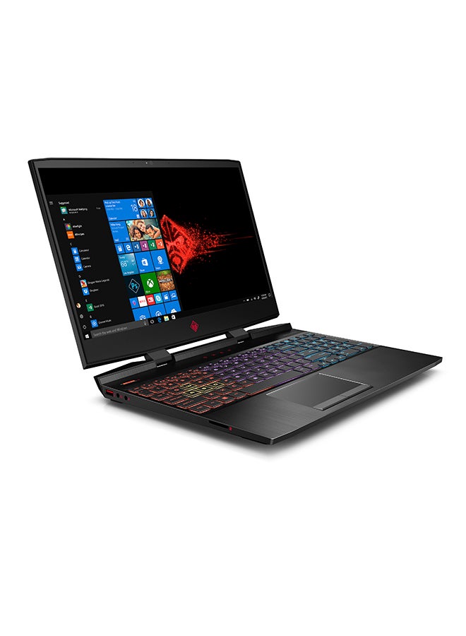 إتش بي - لابتوب OMEN 15-dc0014ne للألعاب بشاشة 15.6 بوصة، ومعالج كور i7، وذاكرة وصول عشوائي بقدرة 16 جيجابايت، ومحرك أقراص صلبة سعة 1 تيرابايت، ومحرك أقراص هايبرد SSD سعة 256 جيجابايت، وبطاقة رسومات NVIDIA GeGorce GTX 1060 سعة 6 جيجابايت، ولوحة مفاتيح باللغتين العربية والإنجليزية أسود - Image 1