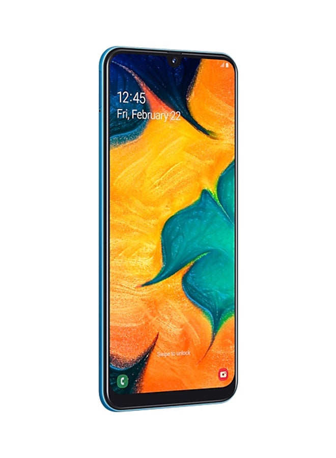 Samsung - Galaxy A30 Dual SIM Blue 64GB 4GB RAM 4G LTE - Image 1