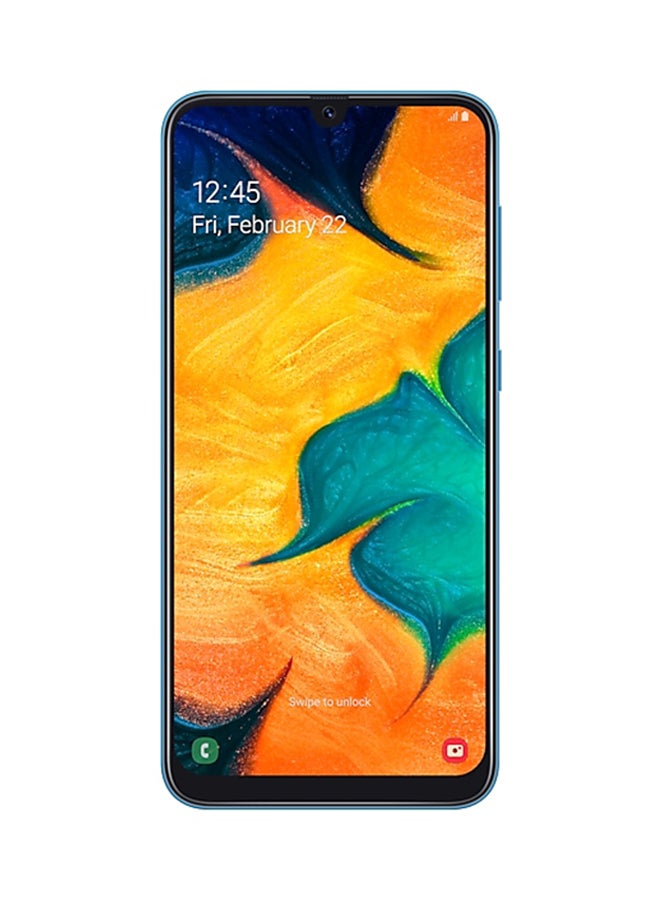Samsung - Galaxy A30 Dual SIM Blue 64GB 4GB RAM 4G LTE - Image 1