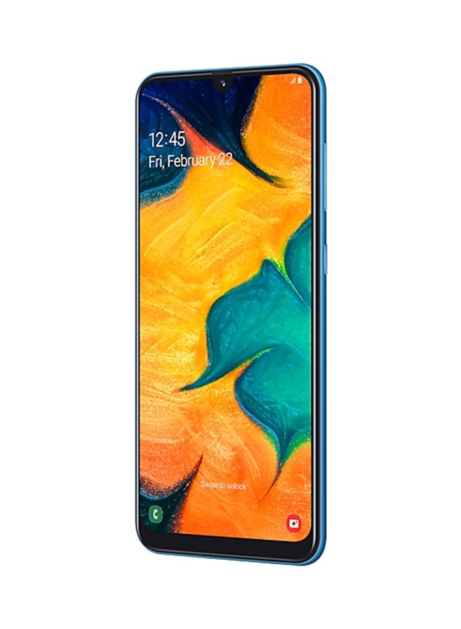 Samsung - Galaxy A30 Dual SIM Blue 64GB 4GB RAM 4G LTE - Image 1
