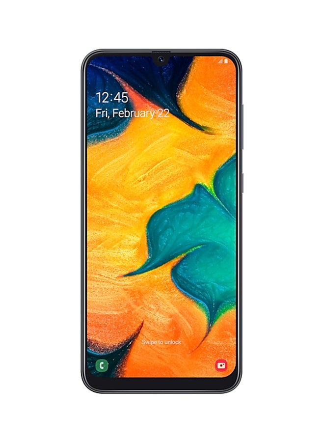 Samsung - Galaxy A30 Dual SIM Black 64GB 4GB RAM 4G LTE - Image 1