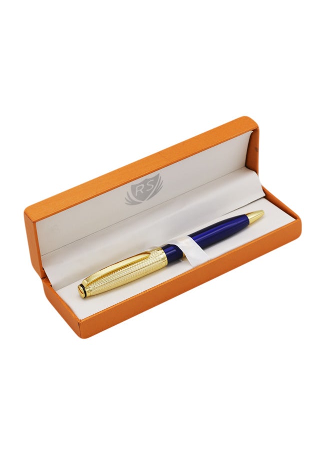 RS Gripped Ball Point Pen Blue/Gold - Image 2
