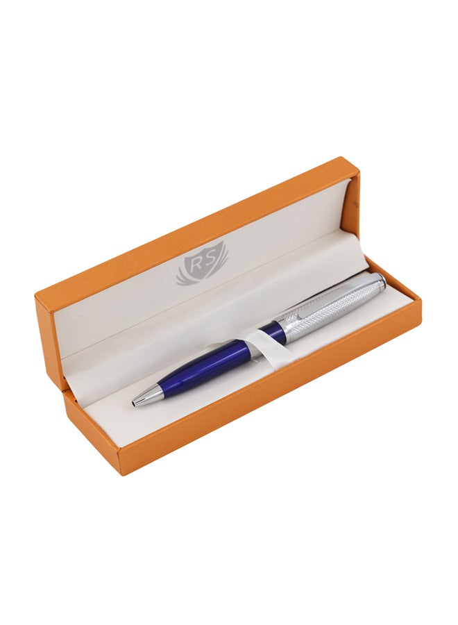آر إس قلم حبر جاف برأس كروي فضي / أزرق - Image 2
