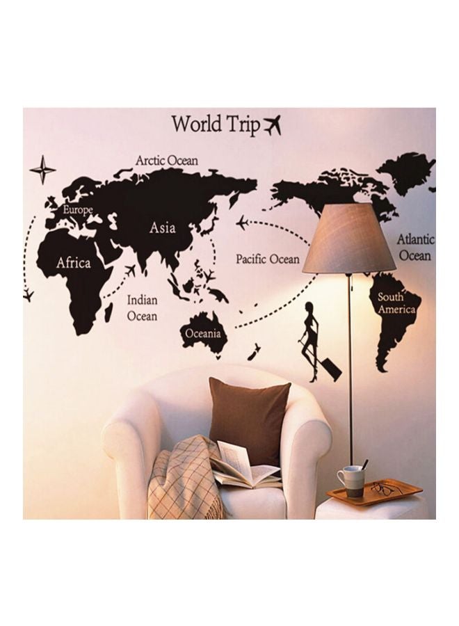 Printed Wall Sticker Yellow/Black 60x90cm - Image 3
