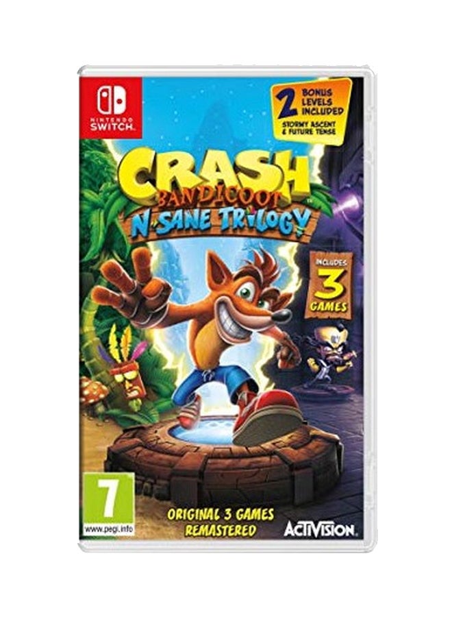 Activision Crash Bandicoot: N Sane Trilogy Remastered - 2 Bonus Level Included - Adventure - Nintendo Switch - Image 1