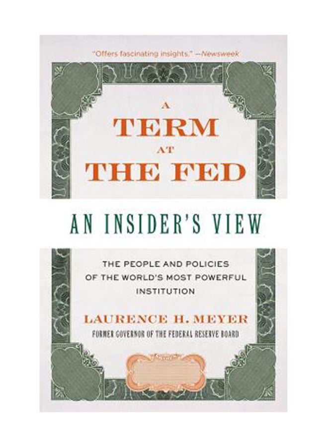 A Term At The Fed: An Insider's View Paperback English by Laurence H. Meyer 