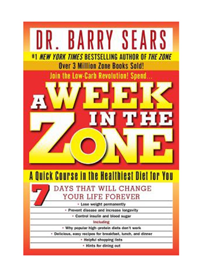 null - A Week In The Zone Paperback English by Barry Sears - Image 1