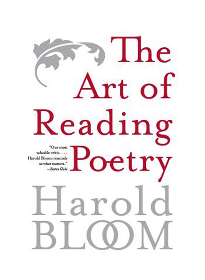 The Art Of Reading Poetry Paperback English by Harold Bloom 