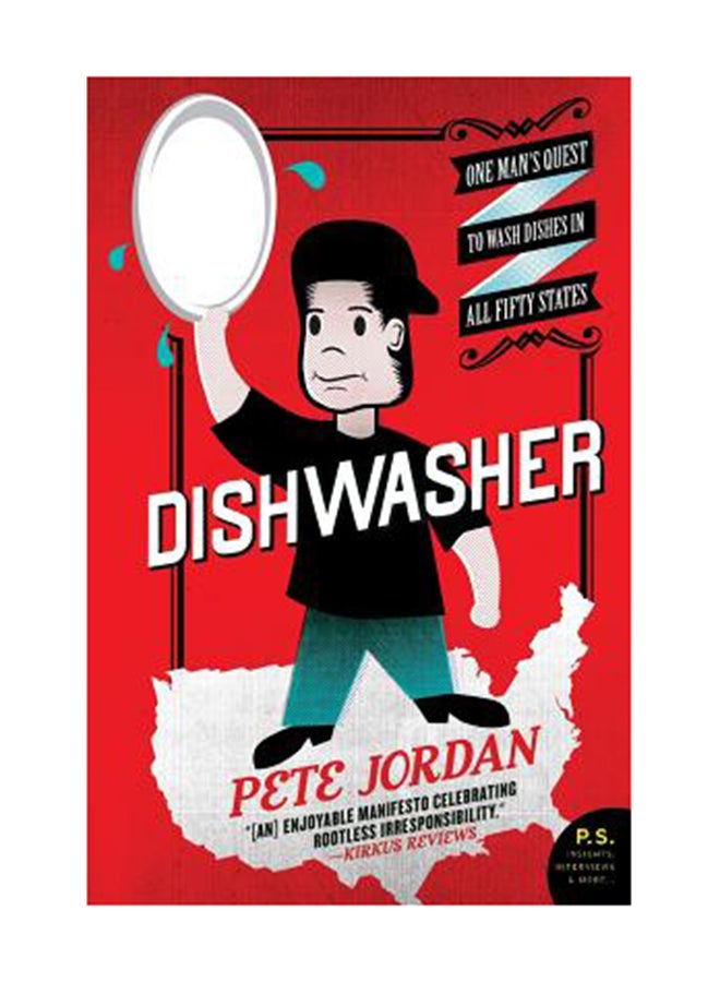 غاسل الأطباق: رجل واحد يسعى لغسل الأطباق من جميع الولايات الخمسين غلاف ورقي الإنجليزية