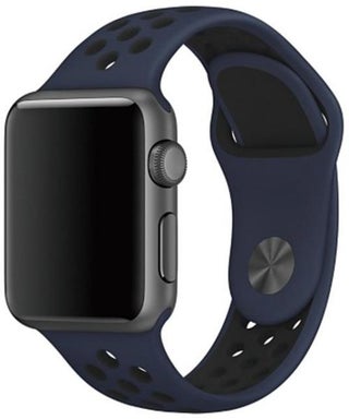 Silicone Replacement Sport Band Strap For Apple Watch 42Mm Navy - v1553242095/N22748407A_1
