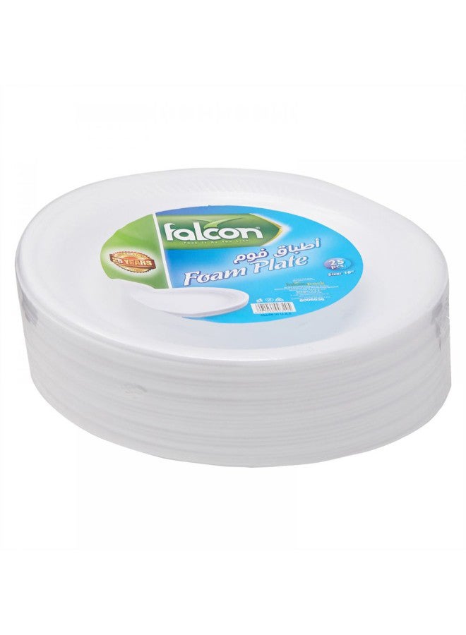 Falcon 25-Piece Disposable Foam Plate Set - Image 3