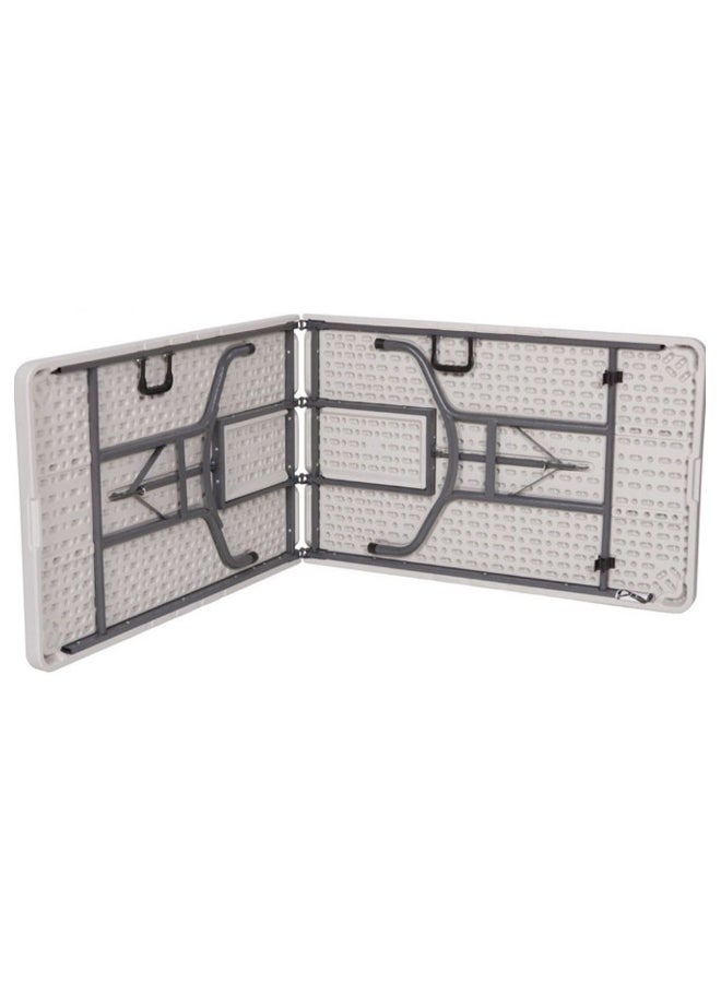 كلاس طاولة بلاستيكية محمولة قابلة للطي أبيض/ أسود 183x76x70سم - Image 3