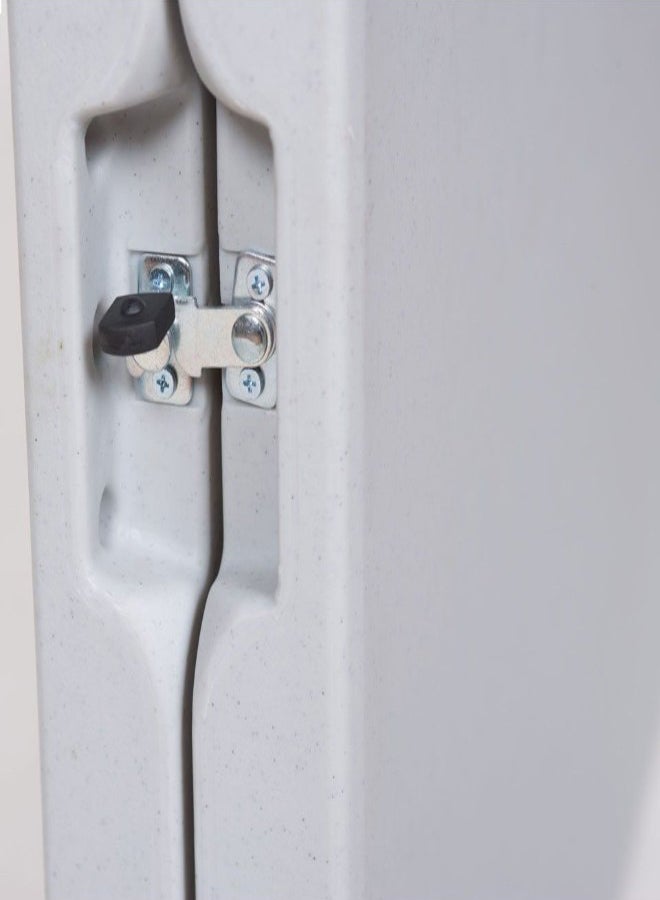 كلاس طاولة بلاستيكية محمولة قابلة للطي أبيض/ أسود 183x76x70سم - Image 4