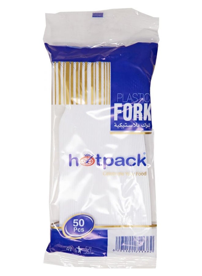 Hotpack 50-Piece Disposable Fork Set - Image 2