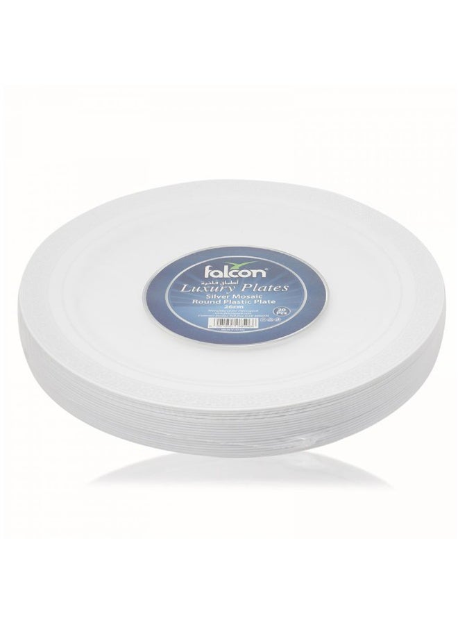 Falcon 20-Piece Luxury Round Plate Set White - Image 4