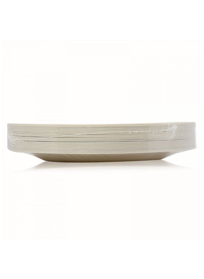 Falcon 20-Piece Ring Round Luxury Plate Set Gold/White  - Image 3