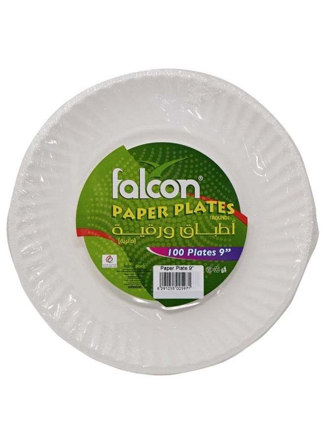 Falcon 100-Piece Disposable Plate Set - Image 1