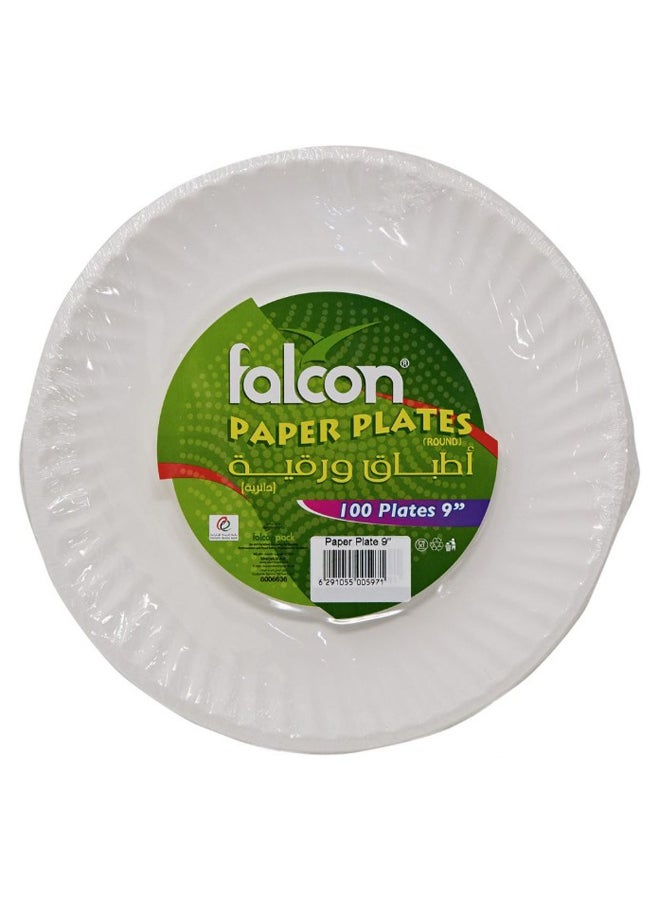 Falcon 100-Piece Disposable Plate Set - Image 2