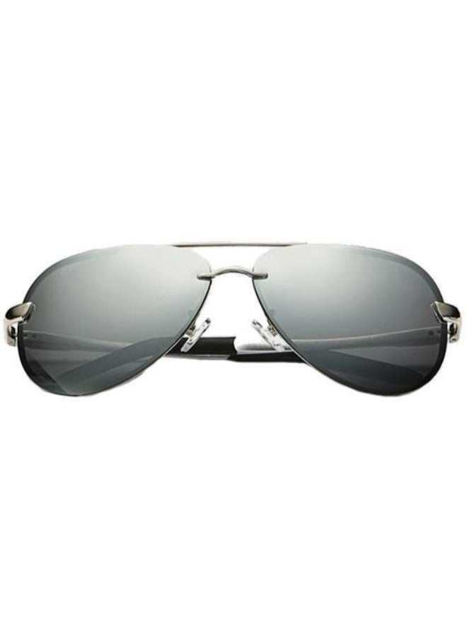 نظارة شمسية آفياتور بإطار كامل طراز GQ0014SS - Image 1