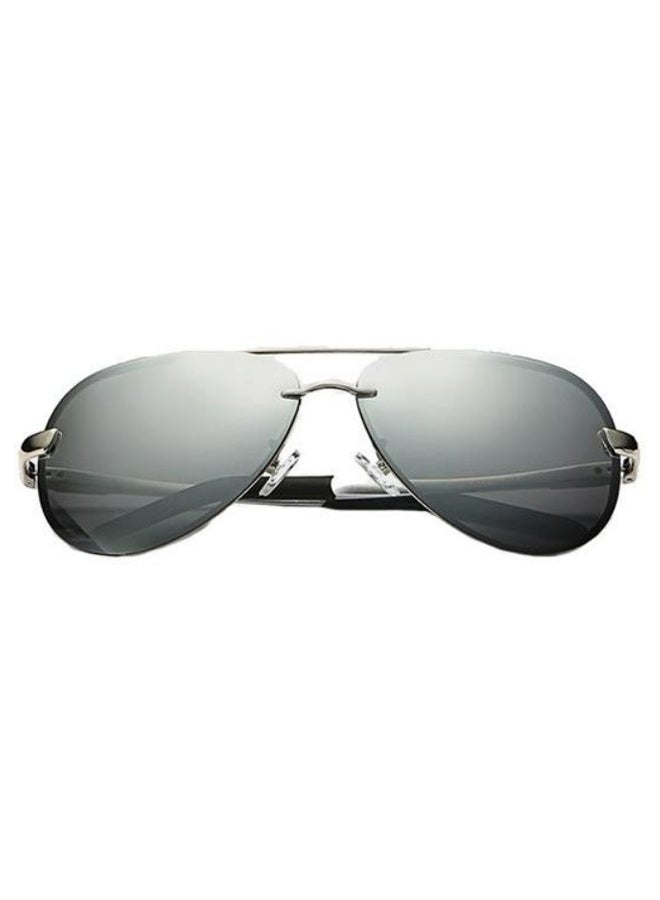 نظارة شمسية آفياتور بإطار كامل طراز GQ0014SS - Image 2