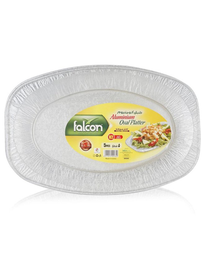 Falcon 5-Piece Aluminium Oval Platter Set - Image 2