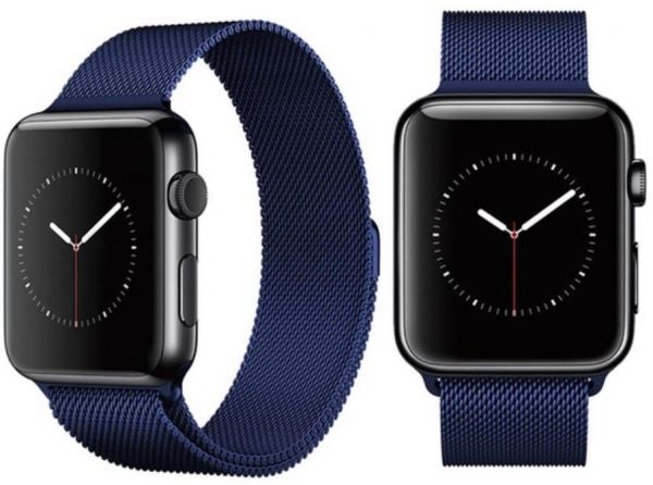 سوار ساعة أبل باللون الأزرق