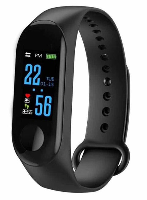 M3 Band Big Touch Screen Heart Rate Fitness Tracker Black