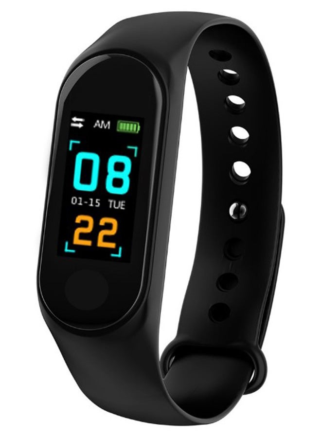 M3 Heart Rate Blood Pressure Monitor Fitness Tracker Black - Image 3