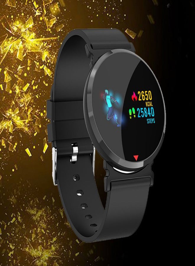 E28 Heart Rate Monitor Pedometer Smartwatch Black - Image 2