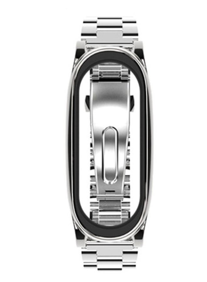 MIJOBS Screwless Bracelet Strap Band For Xiaomi Mi Band 3 Silver - Image 5