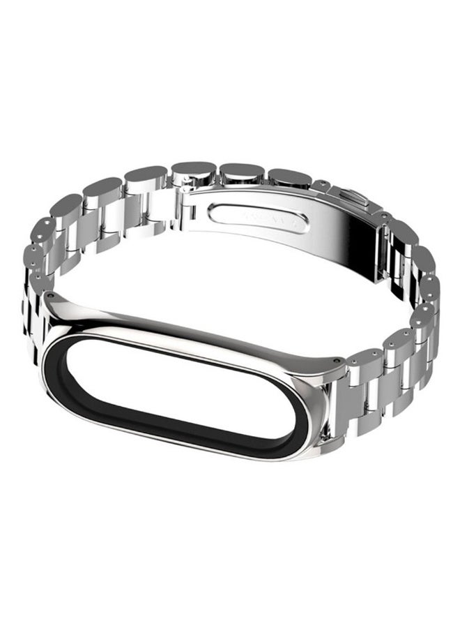 MIJOBS Screwless Bracelet Strap Band For Xiaomi Mi Band 3 Silver - Image 3