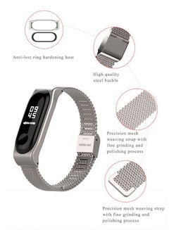 MIJOBS Stainless Steel Bracelet Watch Band Strap For Xiaomi Mi Band 3 Silver  - Image 2