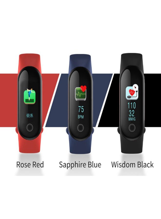 Generic - Heart Rate Monitor Bluetooth Fitness Tracker Red - Image 1