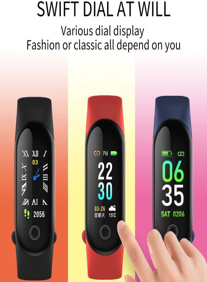 Generic - Heart Rate Monitor Bluetooth Fitness Tracker Red - Image 1