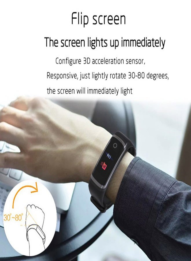 M4 Heart Rate Blood Pressure Monitoring Intelligent Bracelet Blue - Image 4