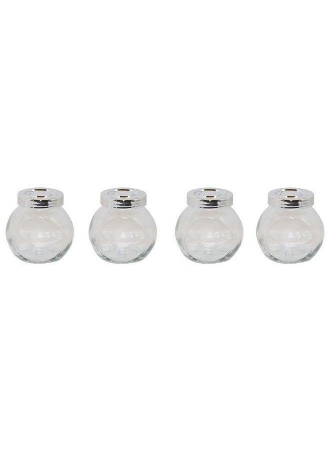 أيكيا طقم أوعية توابل مكون من 4 قطع فضي / شفاف - Image 2