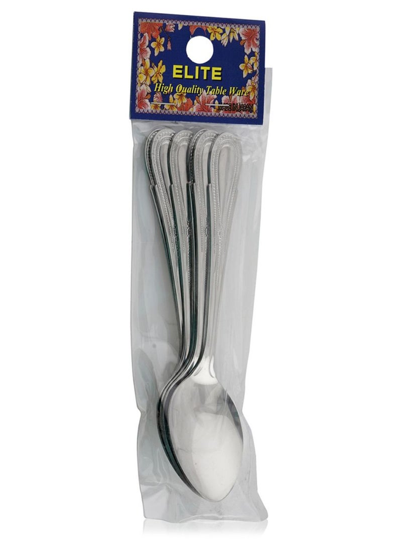 6-Piece Japan Necklace Tea Spoon Set Silver - Image 1