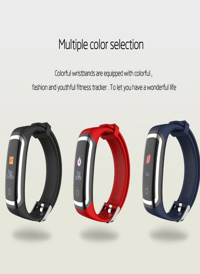 M4 Heart Rate Blood Pressure Monitoring Intelligent Bracelet Blue - Image 5